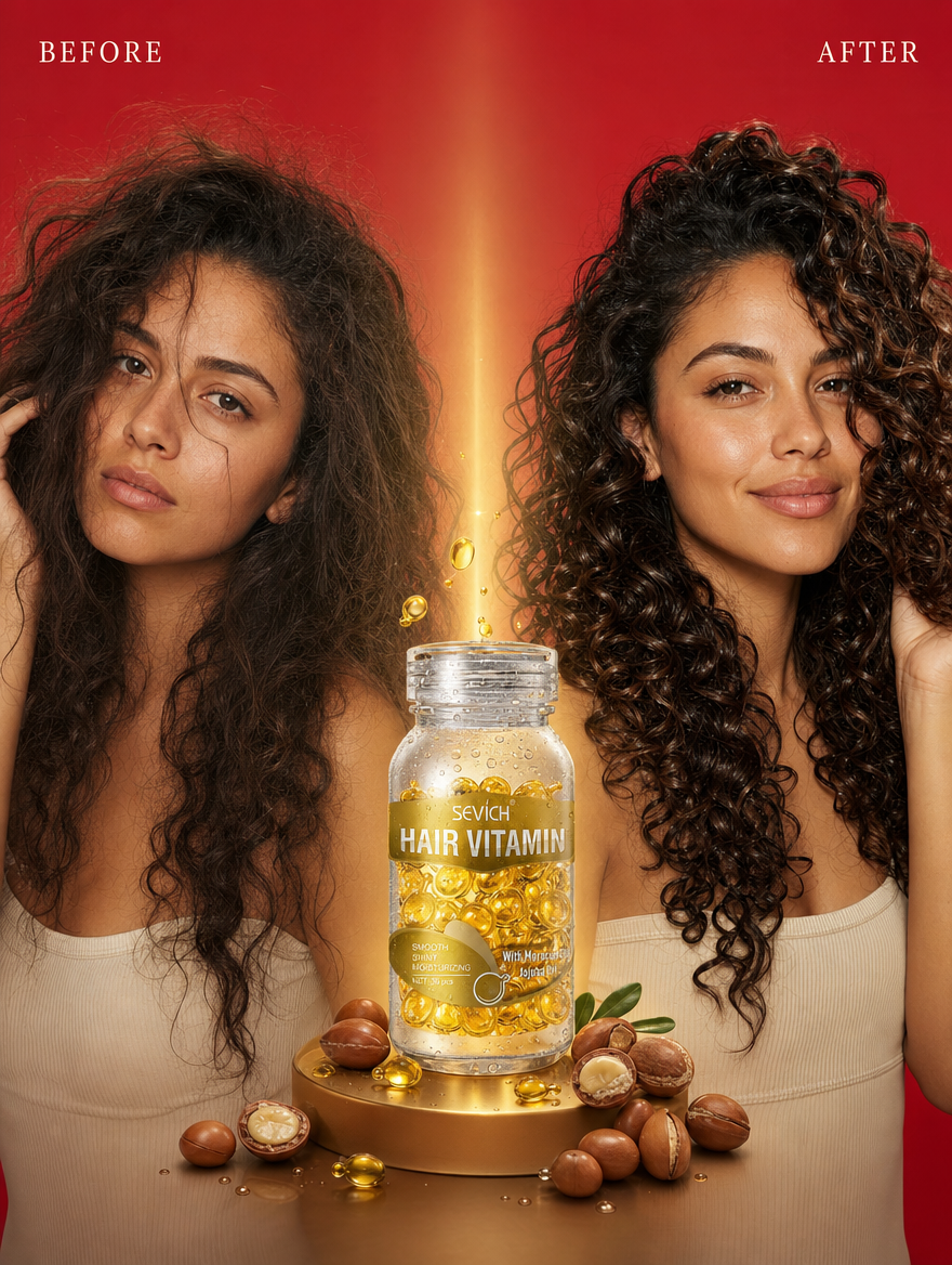 Hair Capsules Frizz-Smoothing Treatment for Wavy & Curly Hair